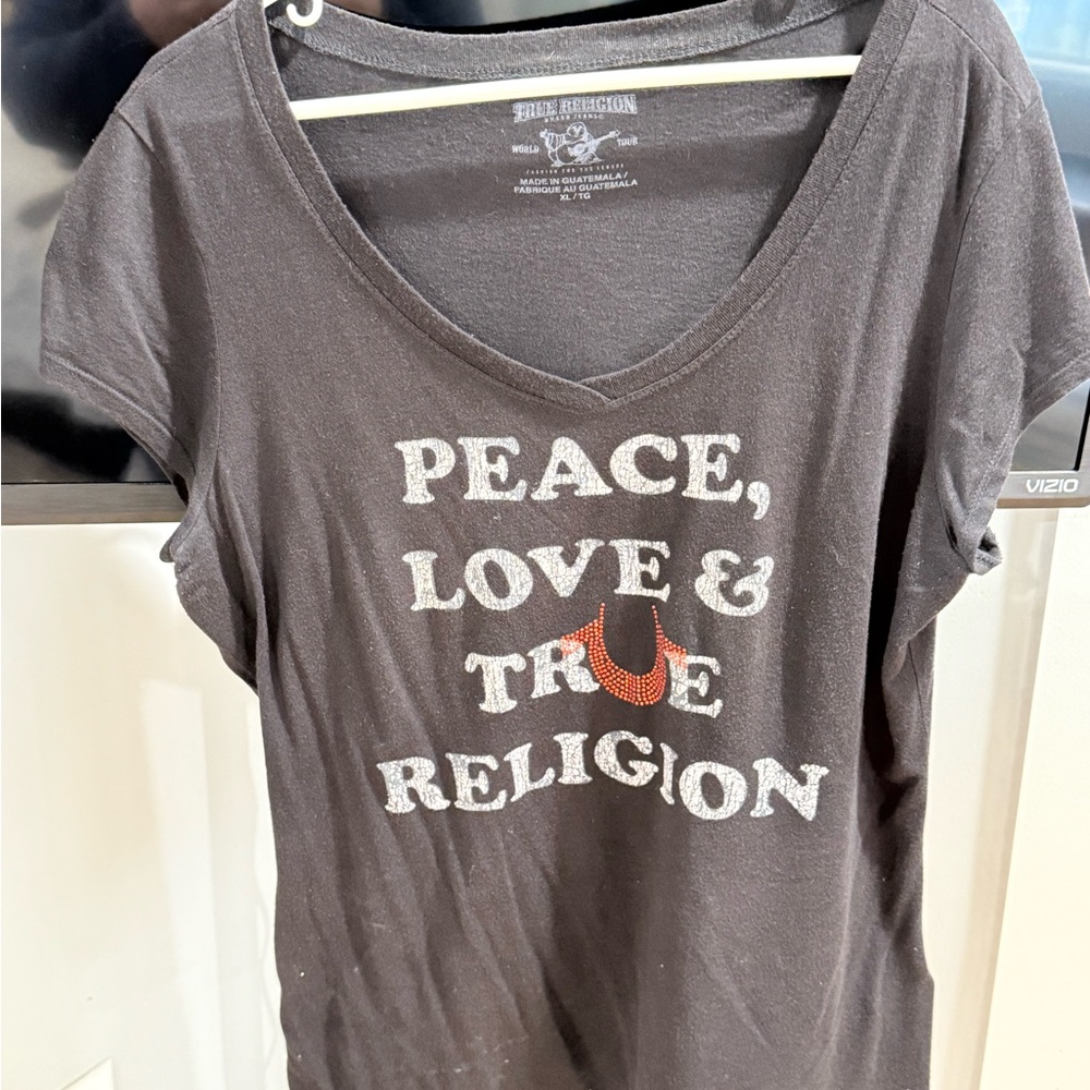 True Religion Charcoal Graphic Tee